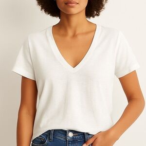 Madewell White Short Sleeve Tee